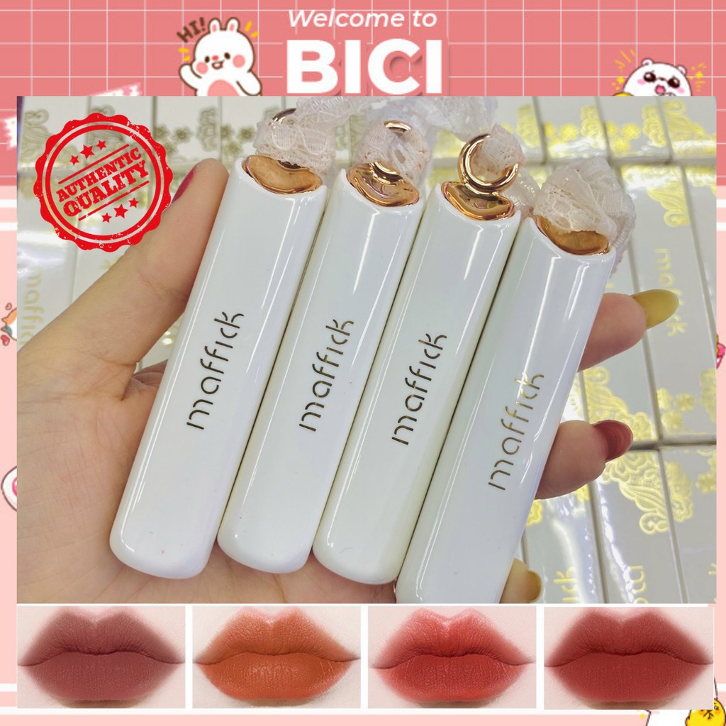 Son MAFFICK Thỏi Ren Trắng Lace Honey Whisper Light Mist Matte Lipstick Nội Địa Trung