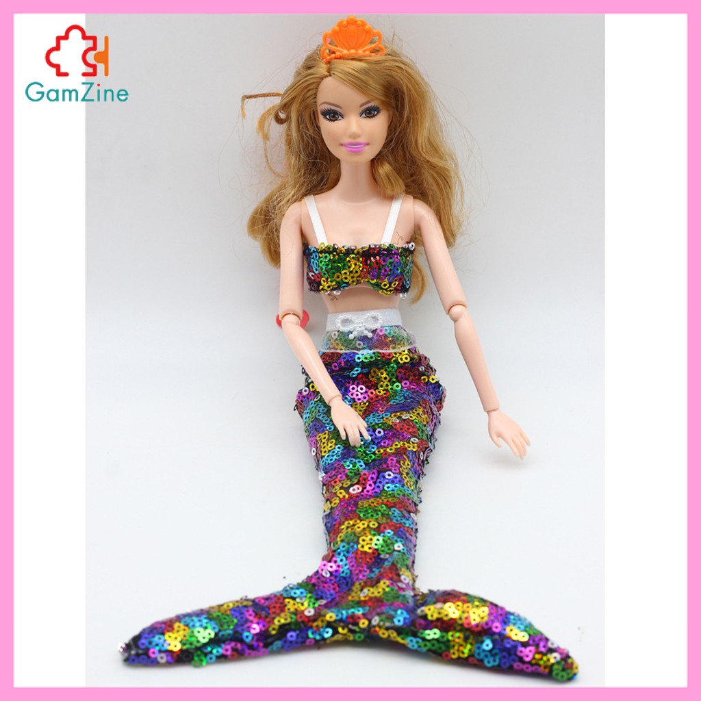 Bộ Trang Phục Nàng Tiên Cá Cho Búp Bê Barbie