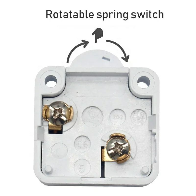 Công tắc tủ quần áo loại dấu dây điện siêu thẩm mĩ tải 0V - 220V (10A)