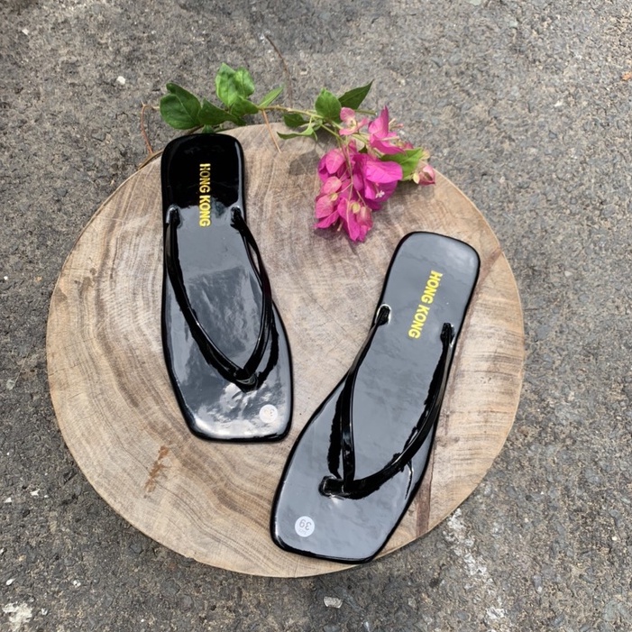 Dép nữ xỏ ngón thời trang-dép kẹp nữ mũi vuông