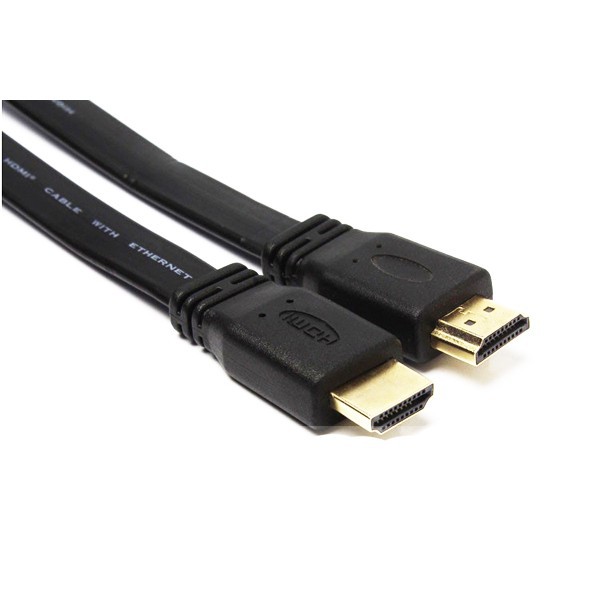 HDMI - Dây HDMI 5m Dẹt Chống Xoắn Đứt Full Hd 3D Up to 4K. CHUẨN 2.0 ARIGATO DÂY HDMI DẸT ĐEN ARIGATO ĐẢM BẢO CHẤT LƯỢNG