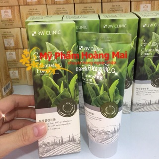 Sữa rửa mặt trà xanh 3w clinic green tea 100ml hàn quốc.