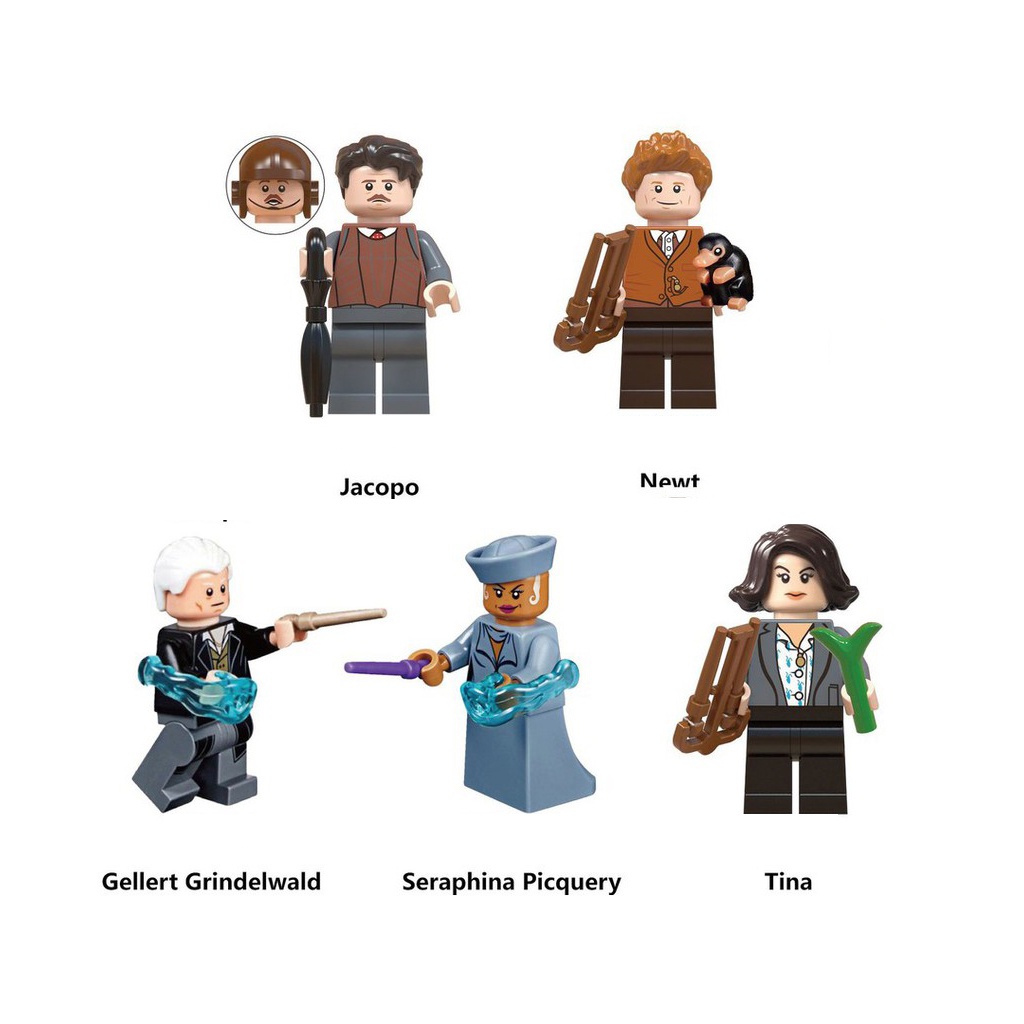 Bộ 5 nhân vật minifigures trong Harry Potter WM6048