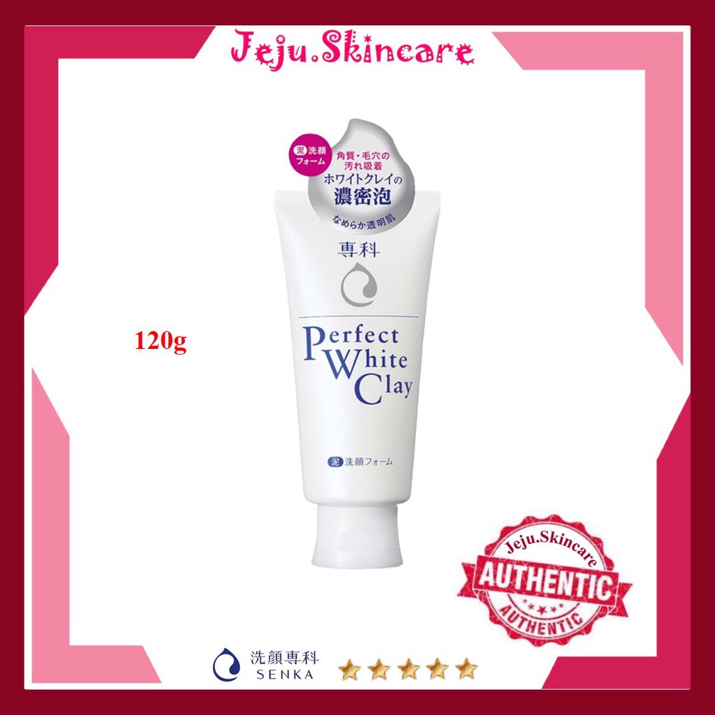 Sữa Rửa Mặt Senka Perfect White Clay 120g