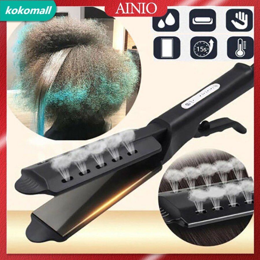 Máy duỗi tóc bằng hơi nước Bốn bánh răng Điều chỉnh khởi động nhanh Gốm Tourmaline Ionic Bàn là phẳng chuyên nghiệp Duỗi tóc chuyên nghiệp