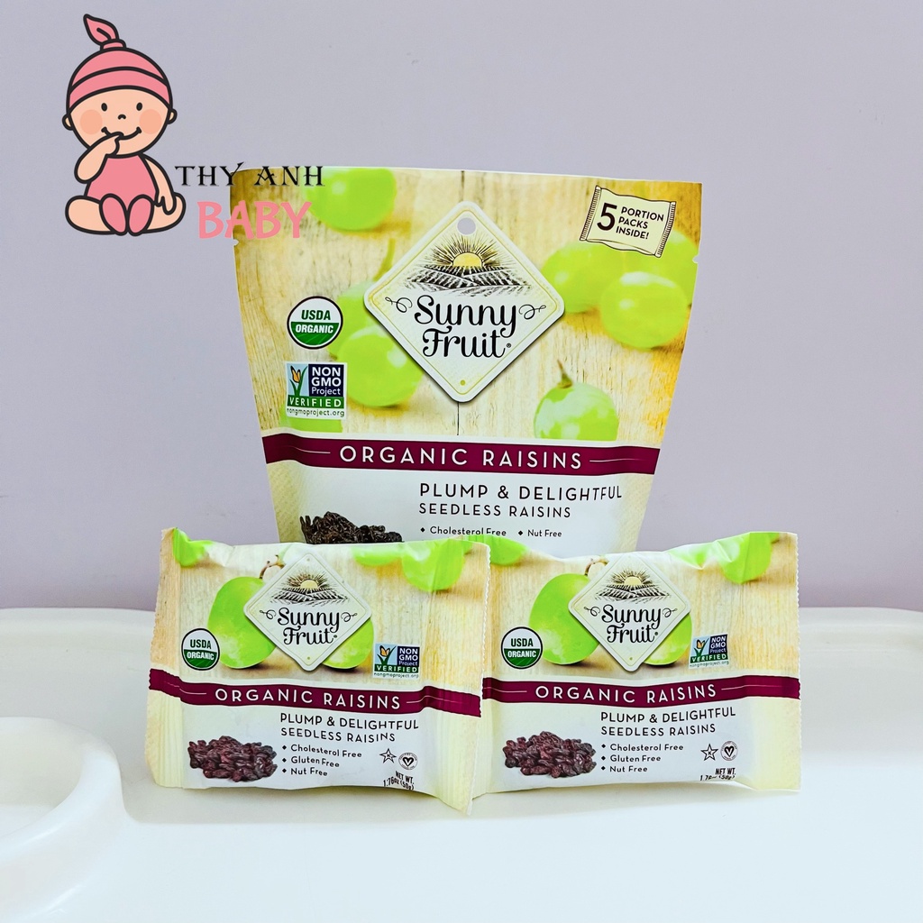 Nho Khô Hữu Cơ Sultana Sunny Fruit 250g - GVC Organic &amp; Healthy