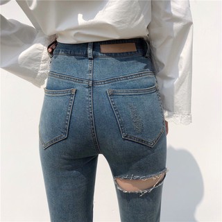 [ORDER, sẵn M] Quần jean bó rách