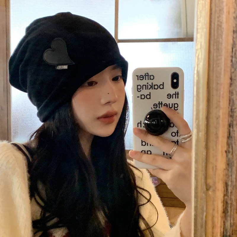 Mũ Lưỡi Trai Mỏng Màu Đen Trơn Phong Cách Hàn Quốc Cá Tính Cho Nữ
