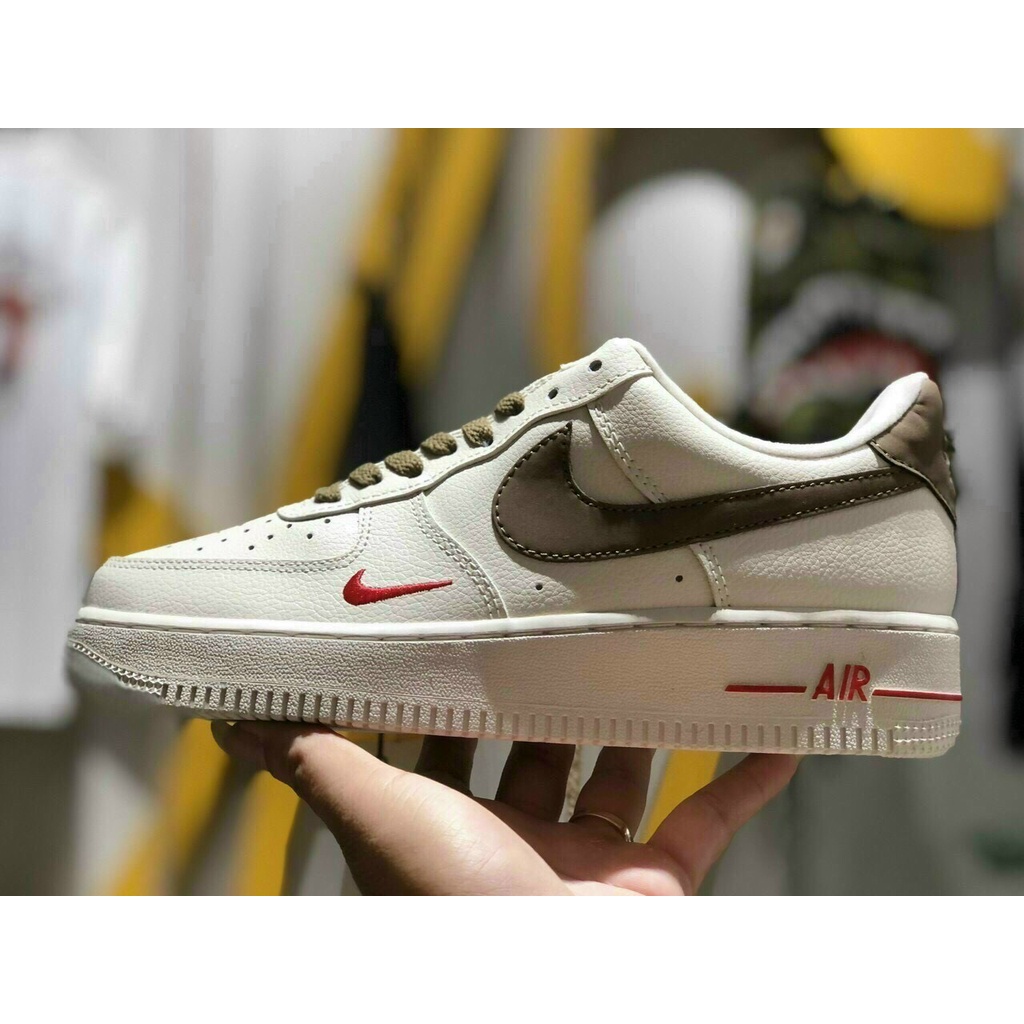 Giày Sneaker AF1 custom Vệt nâu chất lượng nguyên bản MSN2371 | BigBuy360 - bigbuy360.vn