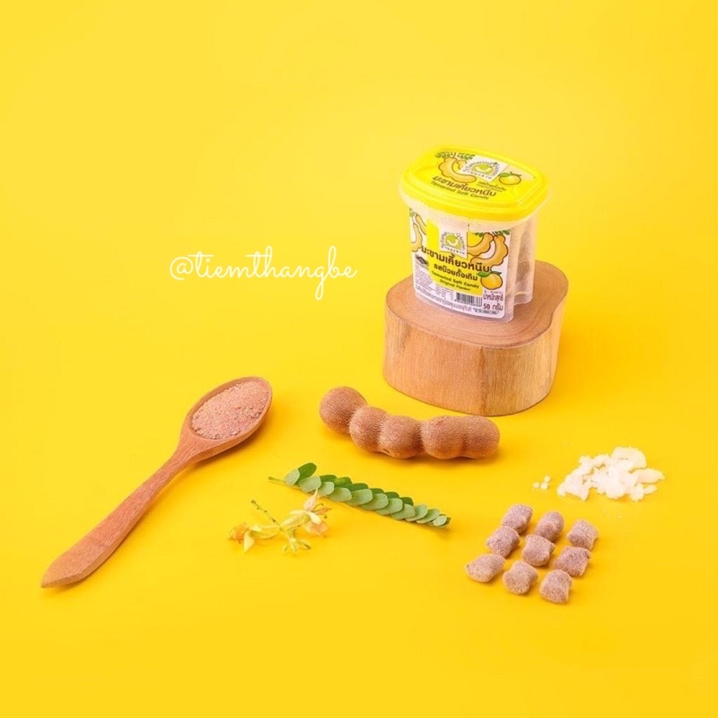 Kẹo Me Thái Có Độ Dai Dẻo Phủ Lớp Mận Bên Ngoài Hũ 50G