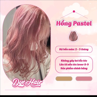 Thuốc nhuộm tóc, thuốc nhuộm tóc Hồng Pastel, DYE HAIR, tặng kèm oxy trợ và bao tay