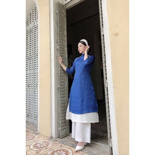ĐẦM Áo dài  2 tà phối  _ KÈM QUẦN