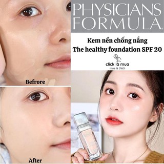 Kem nền chống nắng che khuyết điểm Physicians Formula- kem nền trang điểm kiềm dầu cho da mụn da khô nhạy cảm 30ml