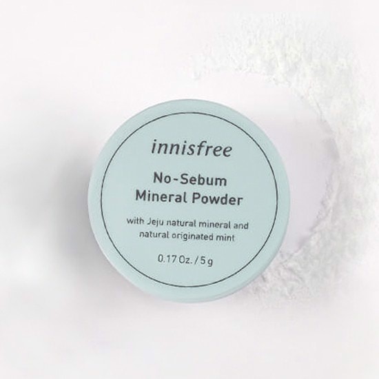 Phấn phủ kiềm dầu dạng bột khoáng Innisfree No Sebum Mineral Powder 5g