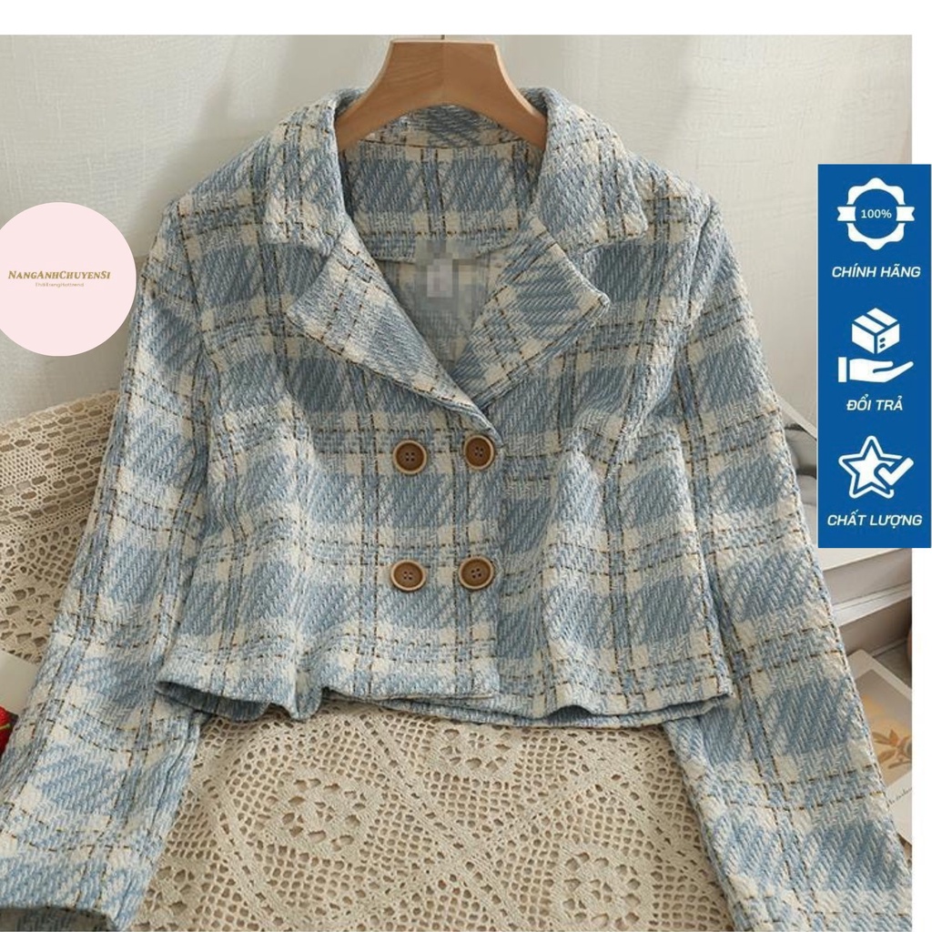 Áo Khoác Kẻ Dạ Áo Khoác Dày Dặn Hàng Qc Cao Cấp Phong Cách Hàn Quốc Phù Hợp Mọi Lứa Tuổi Ak1681