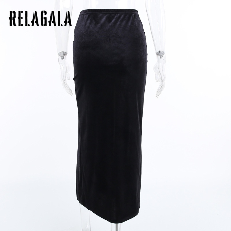 Chân Váy Dài Lưng Cao Thiết Kế Mới Thời Trang Theo Phong Cách Gothic Dành Cho Nữ