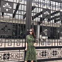 Đầm Asos bèo cổ nơ midi- D0045