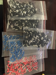 Cos pin rỗng thau 0,5mm ( bịch 100 cái)