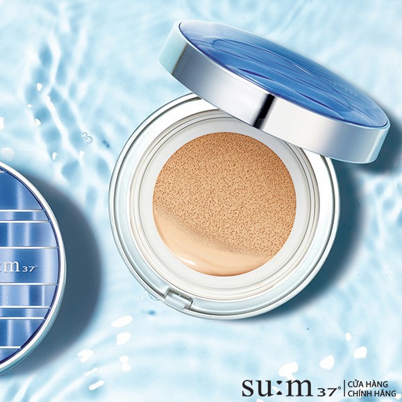 Phấn nước cấp ẩm Su:m37 Water-full CC Cushion Perfect Finish SPF50+ PA+++ 15g (tặng thêm lõi 15g)