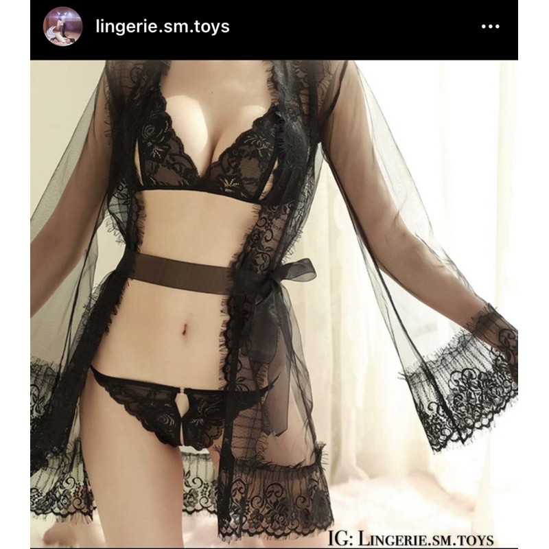 Áo Choàng Ren Tua Rua Sexy | Tặng Kèm Nội Y Ren Gợi Cảm | BigBuy360 - bigbuy360.vn