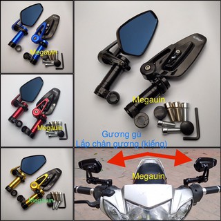 GƯƠNG GÙ GẮN CHÂN GƯƠNG (KHUNG KIM LOẠI, KIẾNG CHỐNG CHÓI) Nhật Thịnh Motobike