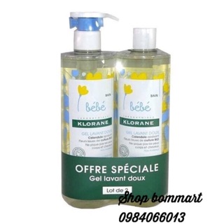Mẫu mới sữa tắm gội klorane nội địa pháp cho bé từ sơ sinh