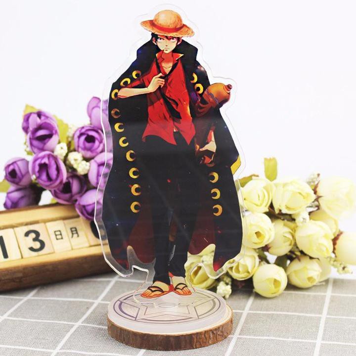 Standee One piece Luffy đảo hải tặc Tượng Acrylic Standee Anime mica chibi trang trí trưng bày mô hình