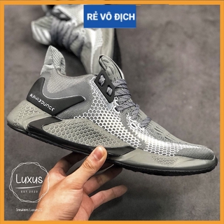 (FREESHIP+QUÀ) Giày thể thao sneaker nam nữ ALPHABOUNCE INSTINCT M 2020 xám đế đen