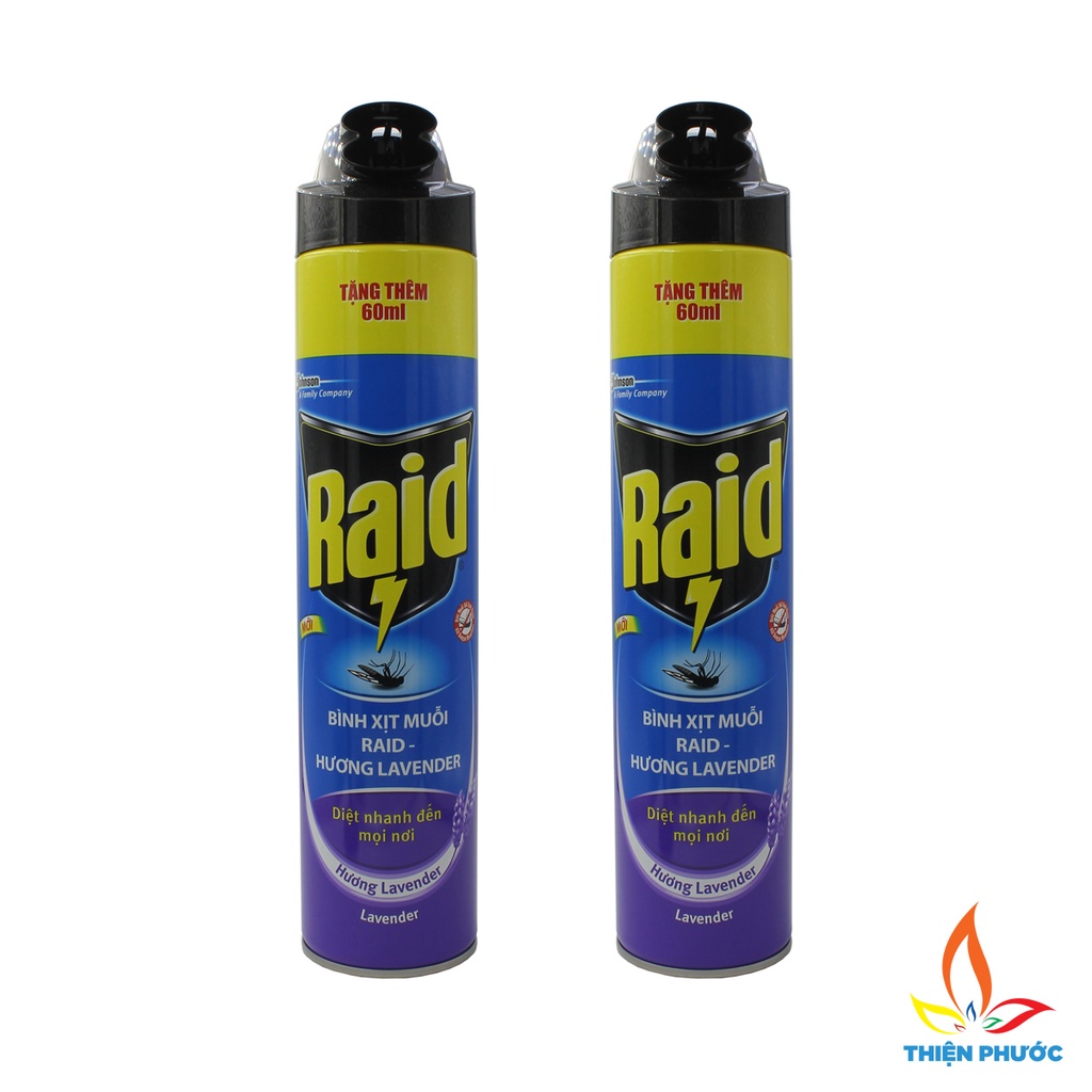 Xịt muỗi raid 600ml chai lớn xịt công trùng hiệu quả nhất SUKADO