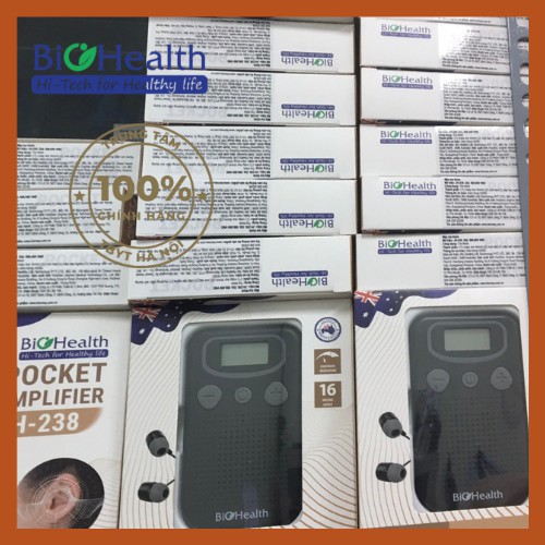 MÁY TRỢ THÍNH Bỏ túi có dây Biohealth JH-238 - Máy điếc, Tai nghe trợ thính cho người già CHÍNH HÃNG BẢO HÀNH 1 NĂM -