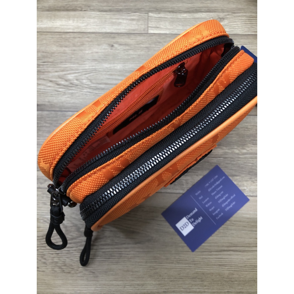 Túi Đeo Chéo M.L.B Hoạ Tiết Thêu Nổi Vải Nylon J.acquard Cao Cấp Kèm Túi Nhỏ Limited Unisex