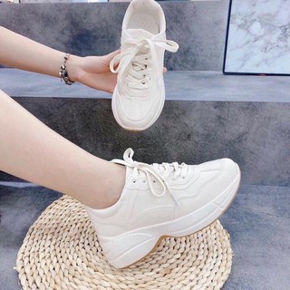 Giày thể thao nữ độn đế tăng chiều cao FREE SHIP màu Karo cực đẹp siêu hot
