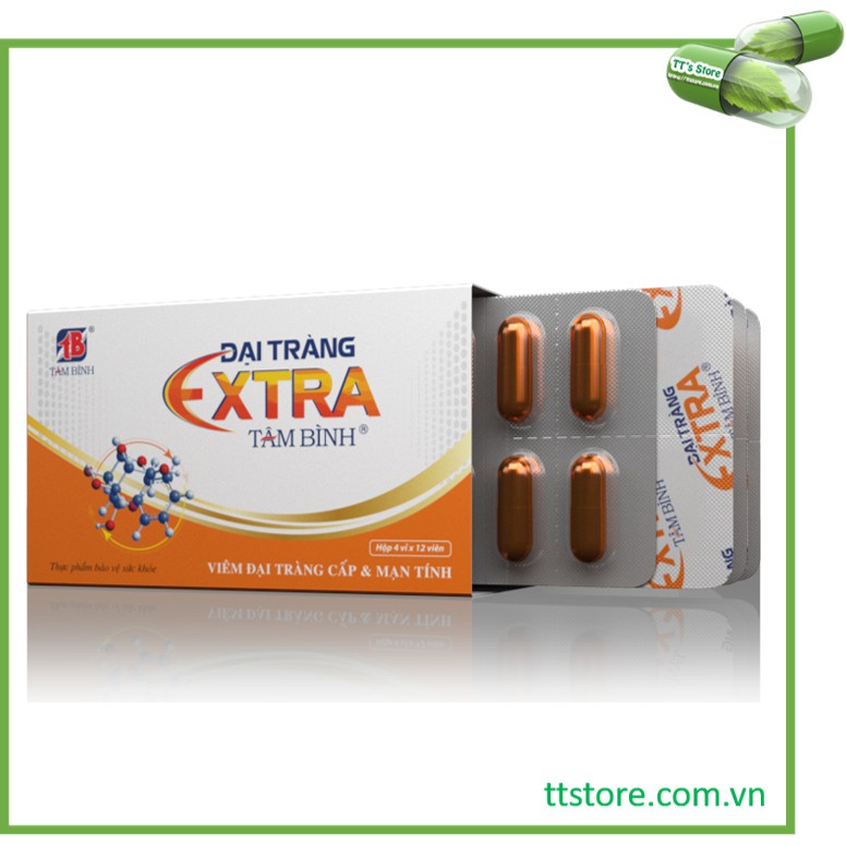 Đại tràng Extra Tâm Bình [Hộp 60 viên] - Hỗ trợ cho người viêm đại tràng cấp và mãn tính