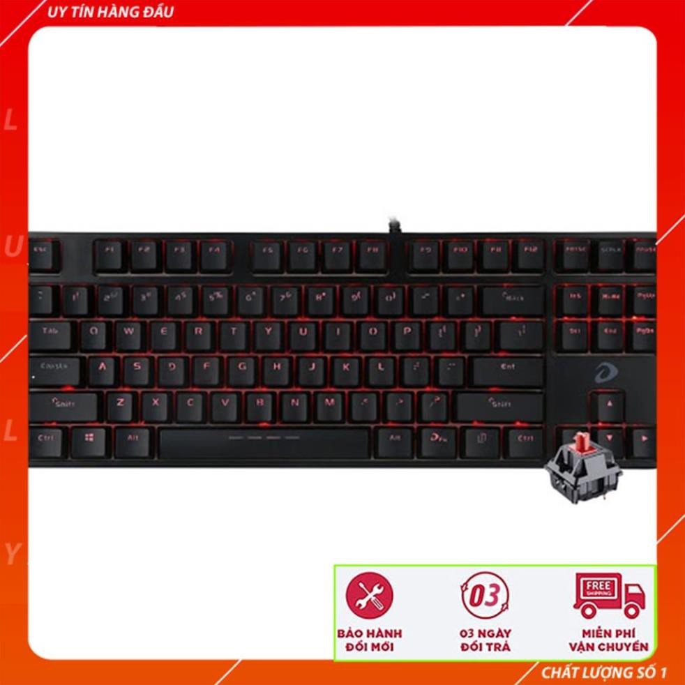 Bàn phím cơ Dareu EK87 - Mã cũ DK87 - Đèn led màu đỏ - Thay được keycap - Bảo hành 24 tháng - Lỗi 1 đổi 1