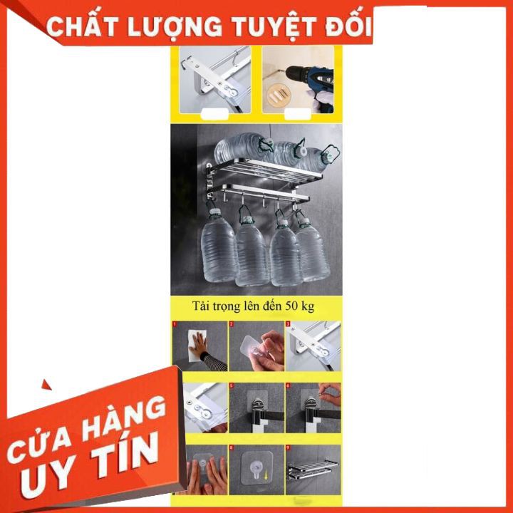 Giá treo khăn nhà tắm Inox 304 (LOẠI 1-CHÂN ĐẾ ĐẶC,CỰC CHẮC CHẮN) [FREESHIP]