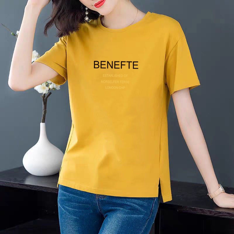 Short-sleeved T-shirt women's summer middle-aged mother's loose large size printed tops
