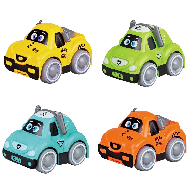 Đồ chơi mô hình ZHAN QI TOYS xe cảnh sát hoạt hình đáng yêu vui nhộn dành cho trẻ em