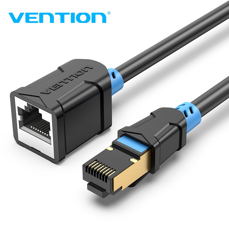 Dây Cáp Mạng Vention RJ45 Cat6 Chuyển Đổi Đầu Cắm Sang Ổ Cắm Cho Router PoE Hub DSL