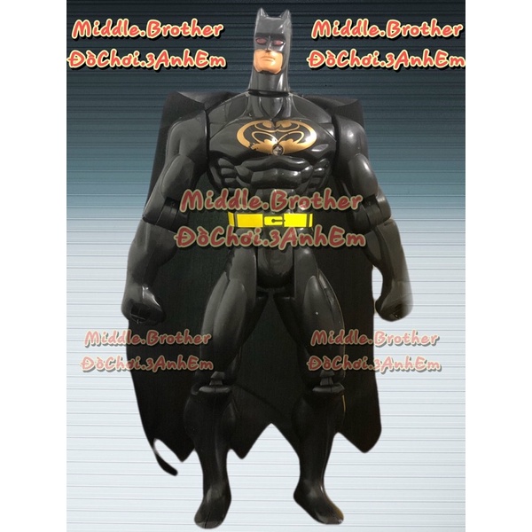 Đồ chơi Batman/người dơi khớp mềm có đèn cao 26cm bằng nhựa, Đồ chơi siêu nhân cho bé-BBMT
