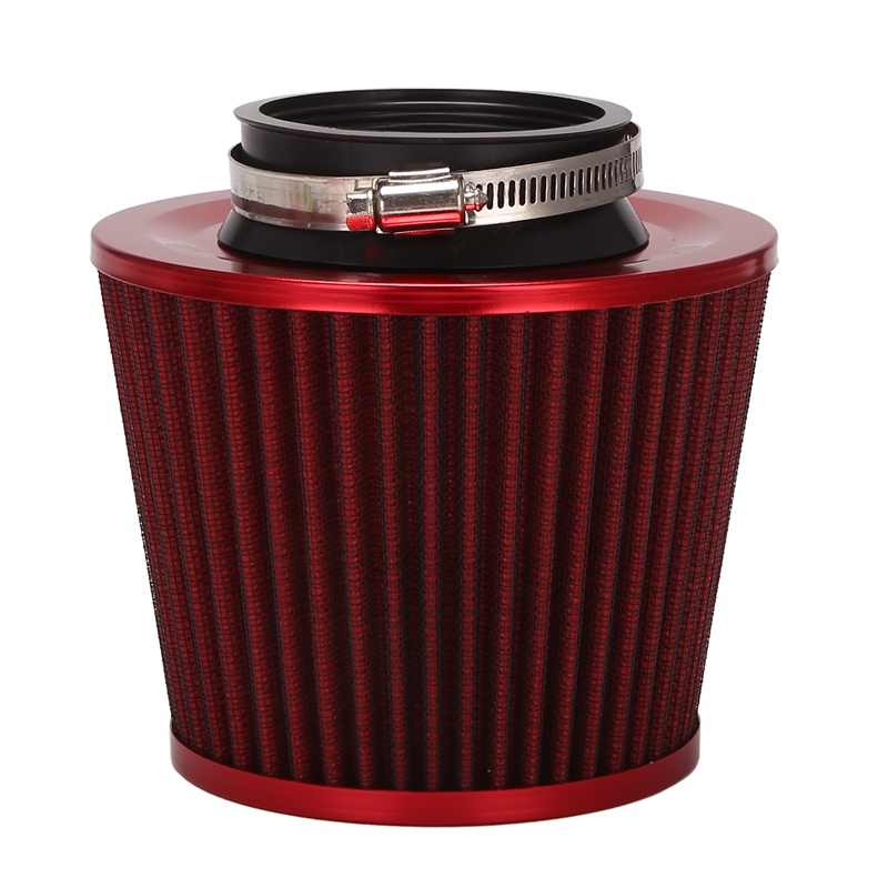 Bộ Lọc Không Khí Công Suất Cao Hình Nón Lưới Màu Đỏ Thông Dụng Cho Xe Hơi