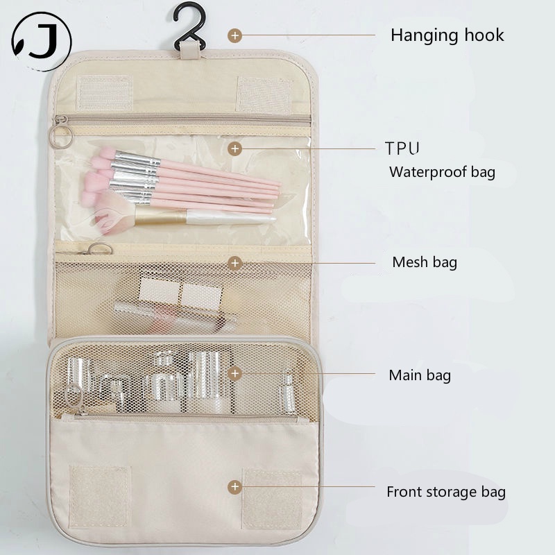 KAITIFEI [Hàng mới về] Túi đựng mỹ phẩm chống thấm nước tiện lợi mang đi du lịch