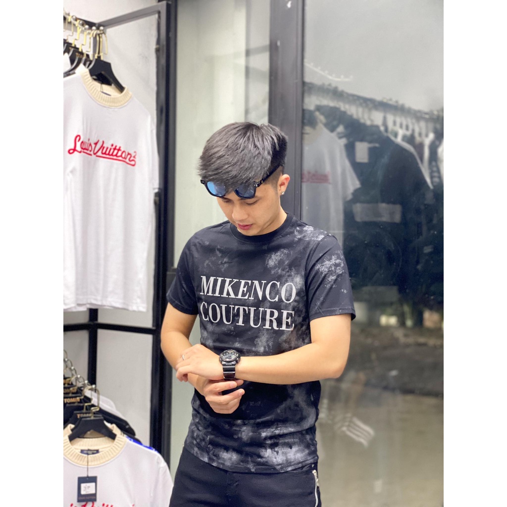 Áo phông ngắn tay unisex MIKENCO loang Couture