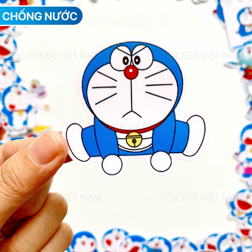 [ Doraemon Sticker ] Mèo Máy Thông Minh Chống Nước Dễ Thương Dán Trang Trí Siêu Bền | Sticker Việt Nam