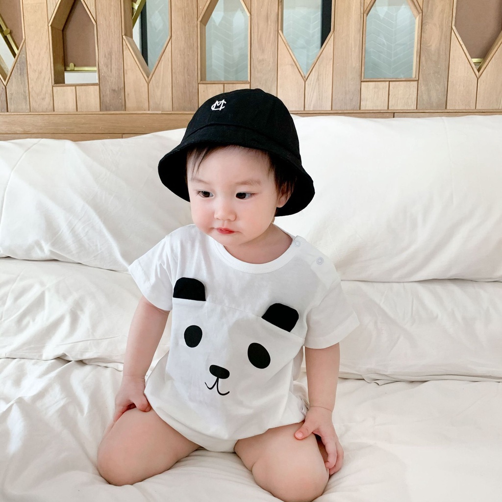 ROMPER  FREESHIP  BODY SUIT HÌNH GẤU PANDA CHO BÉ SƠ SINH - BỘ ÁO LIỀN QUẦN CHO BÉ ĐI CHƠI CHỤP HÌNH THÔI NÔI