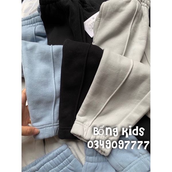 Quần Nỉ Joggers Bé Gái Dày Dặn GJ