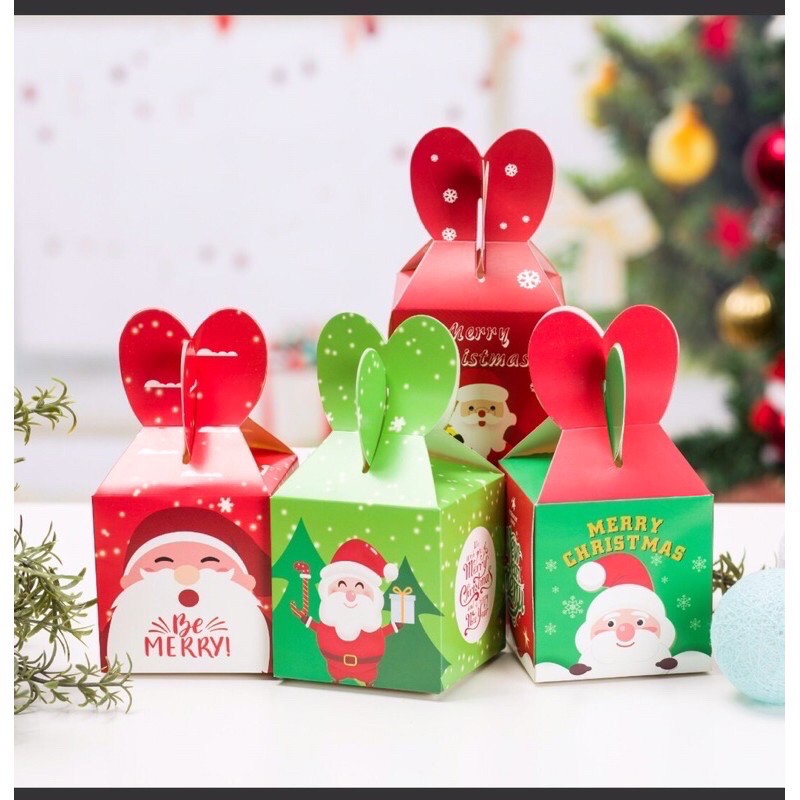 Hộp quà Noel mẫu mới, hot nhất của năm (set 10 hộp)