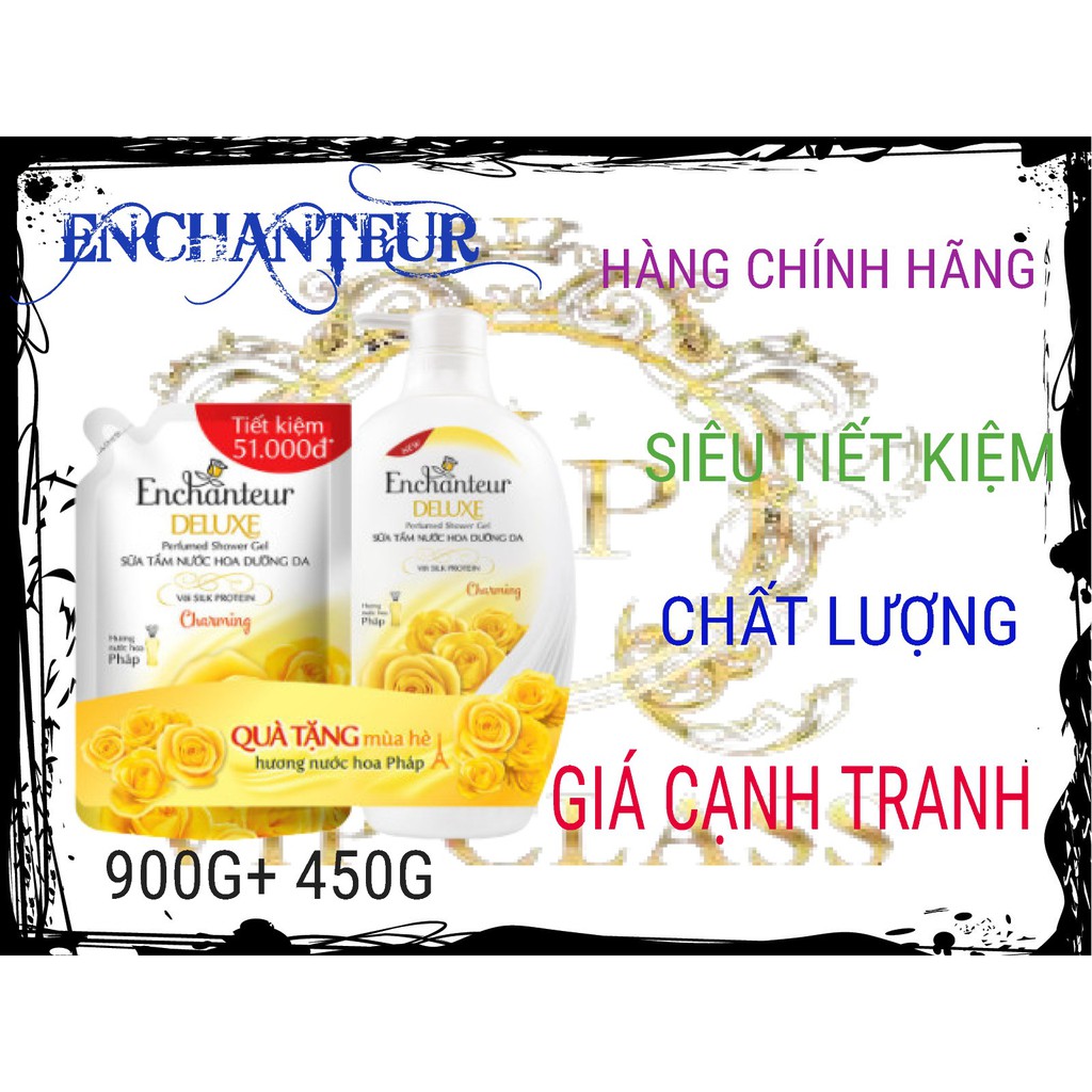 ENCHANTUER_ SỮA TẮM ENCHANTUER 900G KÈM TÚI 450G CHARMING.