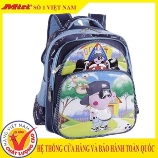 Balo học sinh 💖FREESHIP💖Balo heo Peppa dễ thương cho bé trai BL1045MM_PIG_NAV_SKY