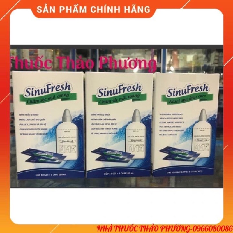 Bình rửa mũi Xoang Sinufresh- Cát Linh