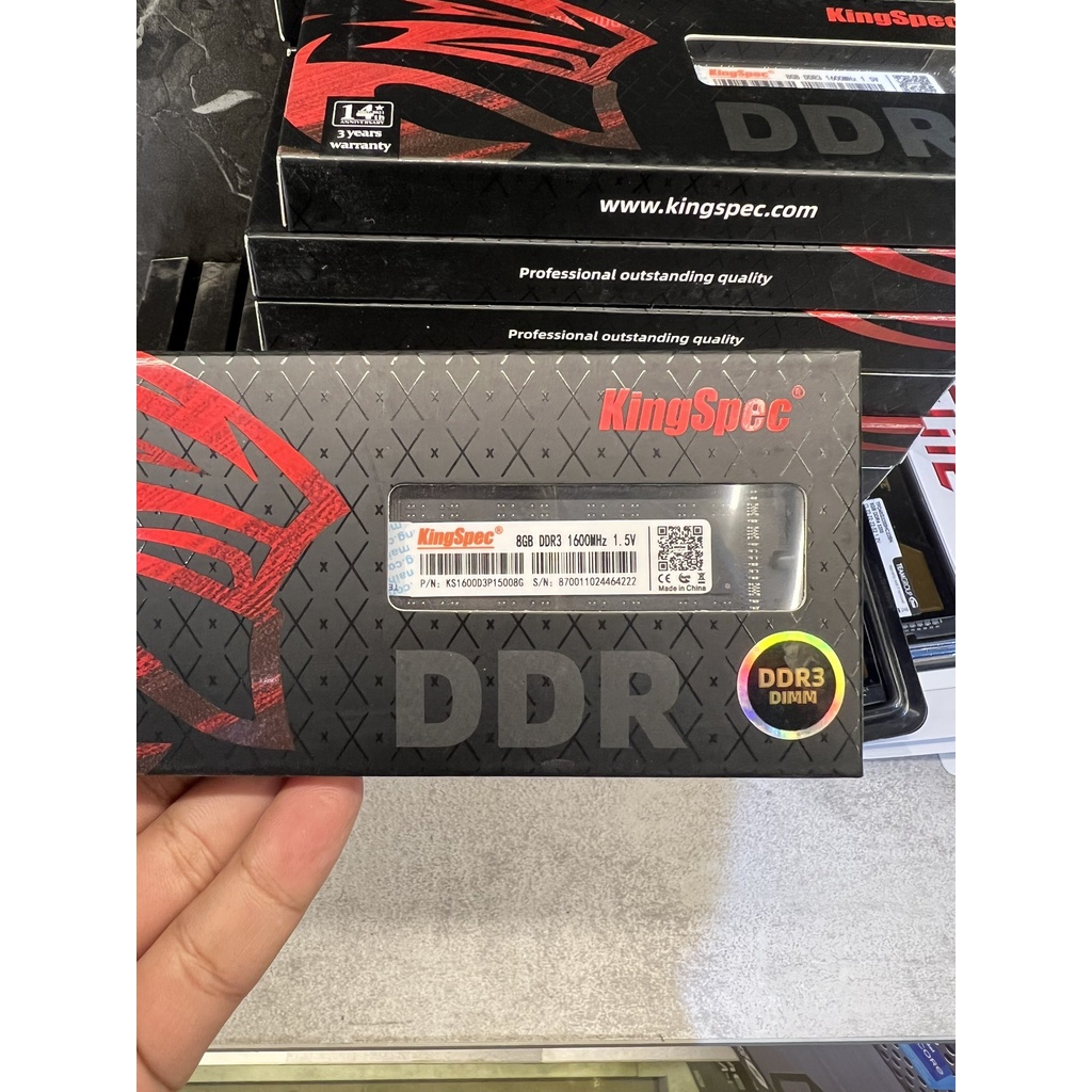 Ram ddr3 8g BUSS 1600MHZ KINGSPEC CHÍNH HÃNG MAI HOÀNG NEW BH 36 THÁNG